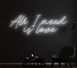 All I Need Is Love Neon Sign in Neon Light 5