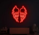 Angel Wings Neon Sign in neon light 4
