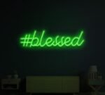 Blessed Neon Sign in neon light 6