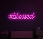 Blessed Neon Sign in neon light 6