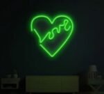 Classic Love Heart Neon Sign in Neon Light 2
