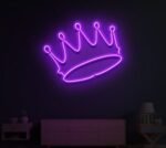 Crown Neon Sign in neon light