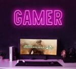 Gamer Neon Sign in neon light 3