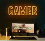 Gamer Neon Sign in neon light 3