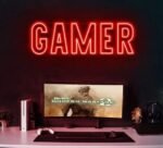 Gamer Neon Sign in neon light 3