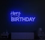 Happy Birthday Neon Sign in neon light 3