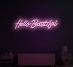 Hello Beautiful Neon Sign in Neon Light 4