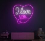 I love You Neon Sign in Neon Light
