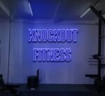 Knock out Fitness Neon Sign in neon light 2