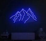 Mountains Neon Sign in neon light