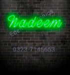 Nadeem in neon light