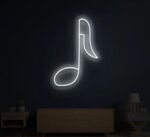 Neon Music Note Sign in neon light 4