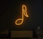 Neon Music Note Sign in neon light 4