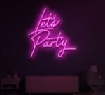 Party Neon Sign in neon light 4