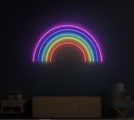 Rainbow Neon Sign in neon light
