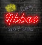 abbas in neon light